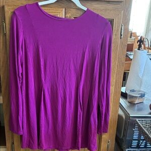 J. Jill Vibrant Purple Long Sleeve Tee